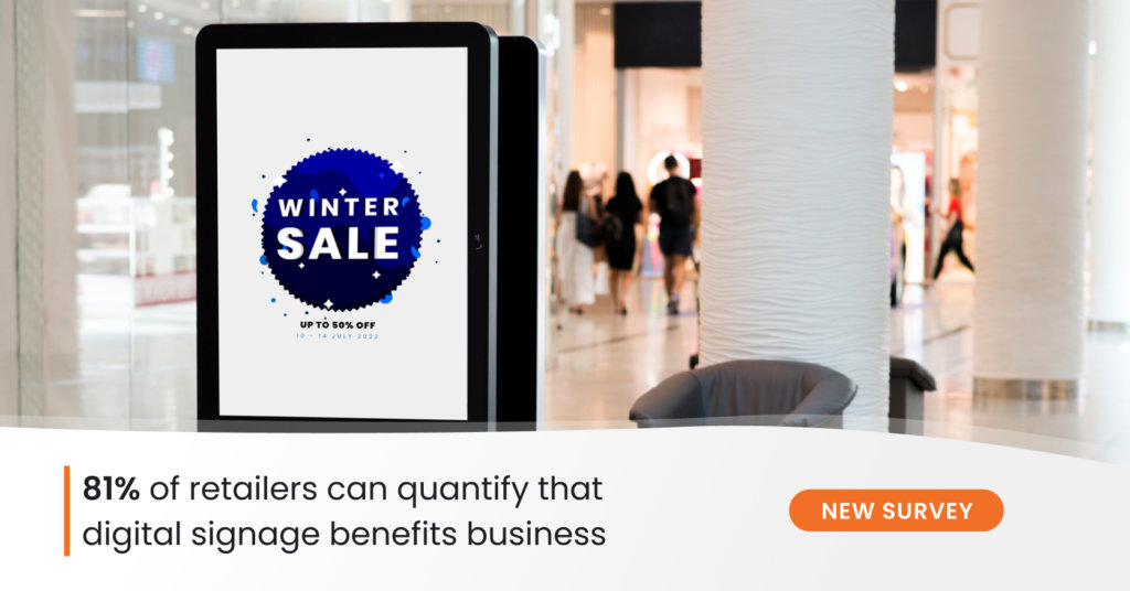 Retail digital signage survey