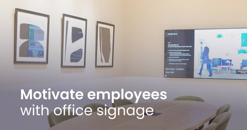 How to motivate employees using digital signage