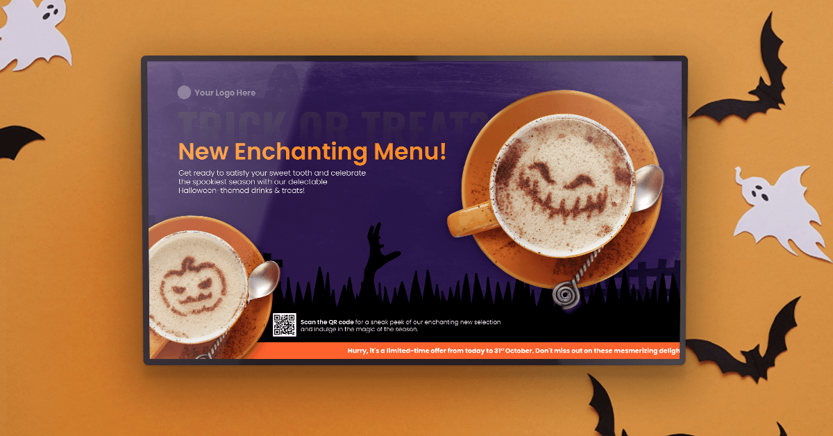 Get into spooky spirit with Halloween digital signage