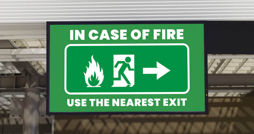 safety alert digital signage