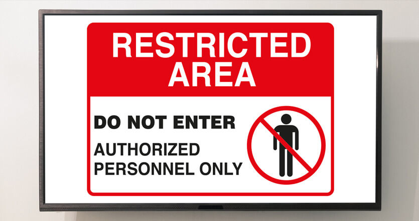 safety alert digital signage