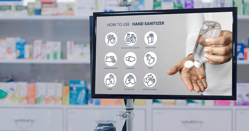 pharmacy digital signage