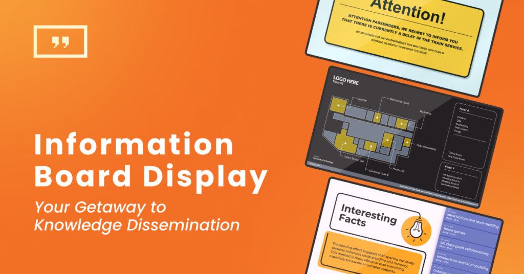 Digital information board displays