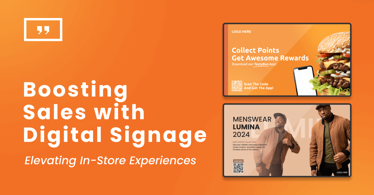 Boosting sales with digital signage