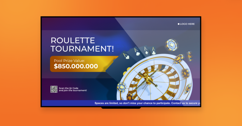 Casino digital signage