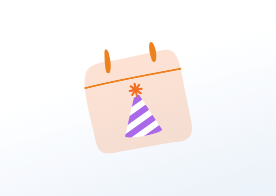 A screen showcasing the new Yodeck app for team celebrations