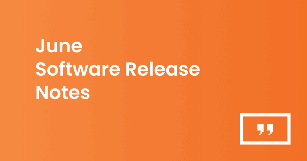June release notes